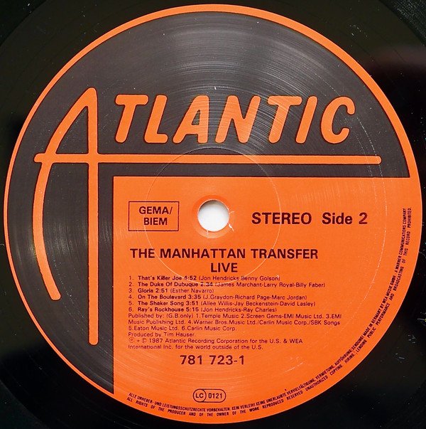 The Manhattan Transfer, Live-LP, Vinilos, Historia Nuestra