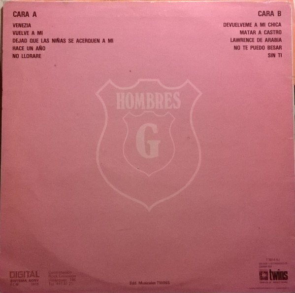 Hombres G Hombres G-LP, Vinilos, Historia Nuestra