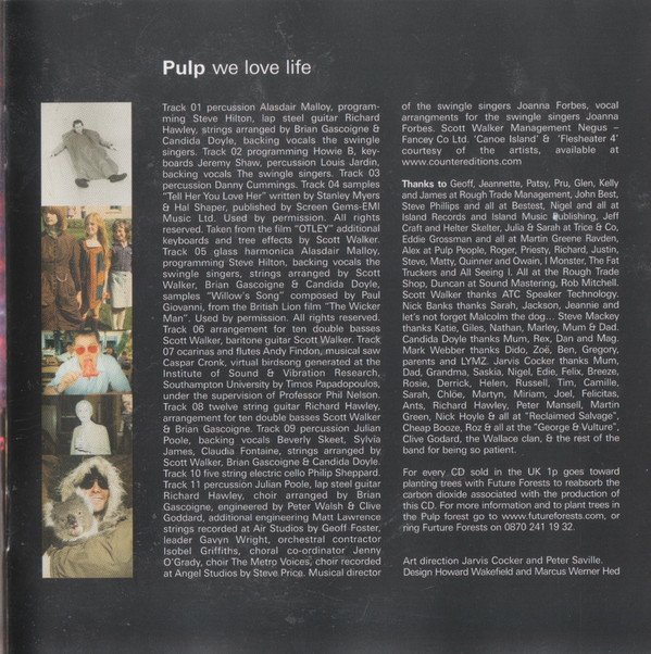 Pulp We Love Life-CD, CDs, Historia Nuestra