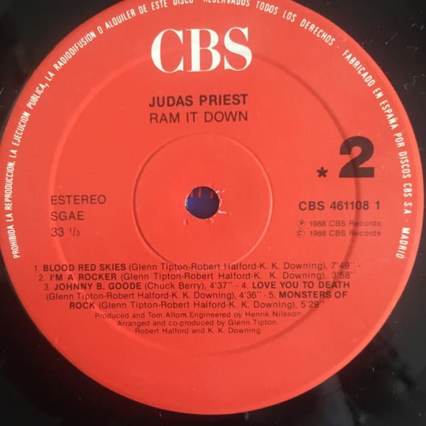 Judas Priest Ram It Down-LP, Vinilos, Historia Nuestra