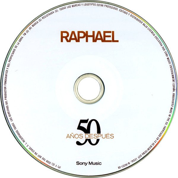 Raphael 50 Años Después-CD, CDs, Historia Nuestra