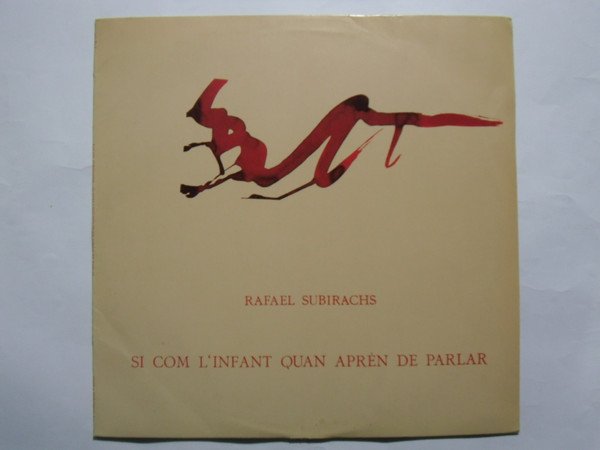 Rafael Subirachs Si Com L'infant Quan Aprén De Parlar-LP, Vinilos, Historia Nuestra