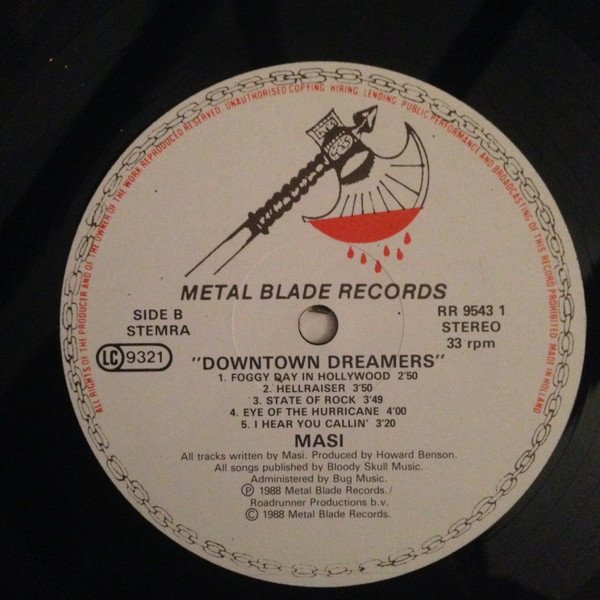 Masi , Downtown Dreamers-LP, Vinilos, Historia Nuestra