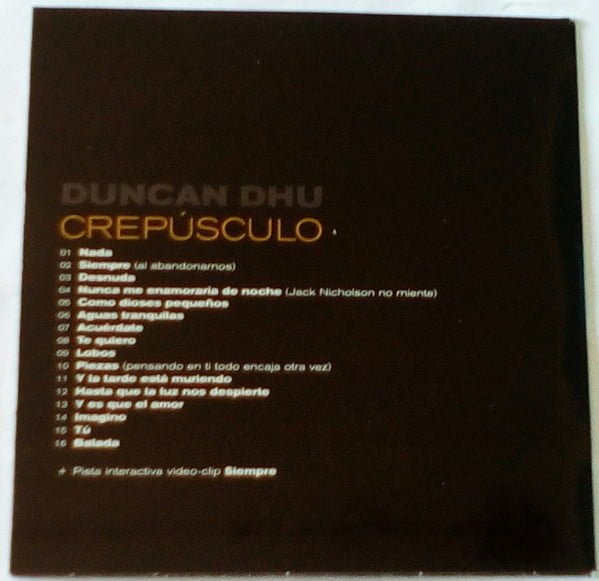 Duncan Dhu, Crepúsculo-CD, CDs, Historia Nuestra