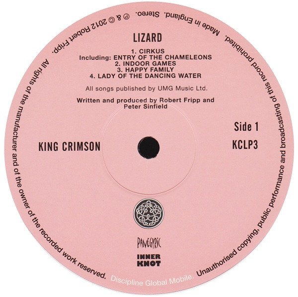 King Crimson Lizard-LP, Vinilos, Historia Nuestra