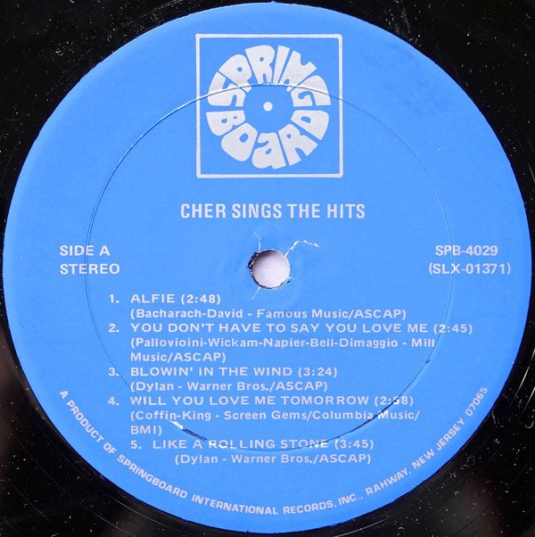 Cher, Sings The Hits-LP, Vinilos, Historia Nuestra