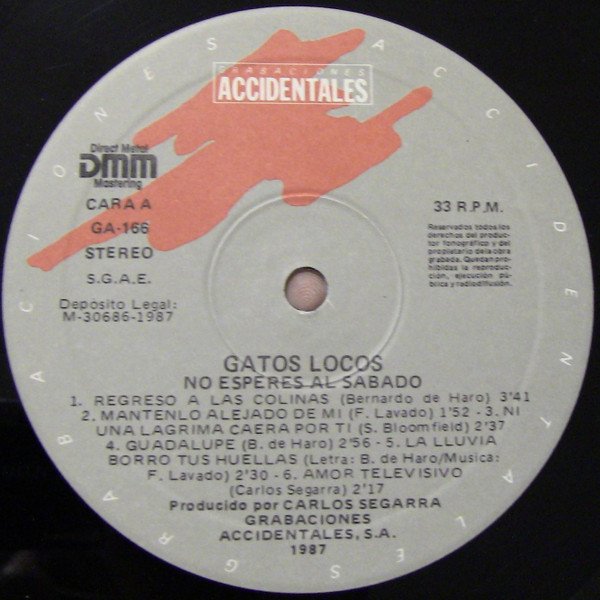 Gatos Locos No Esperes Al Sábado-LP, Vinilos, Historia Nuestra