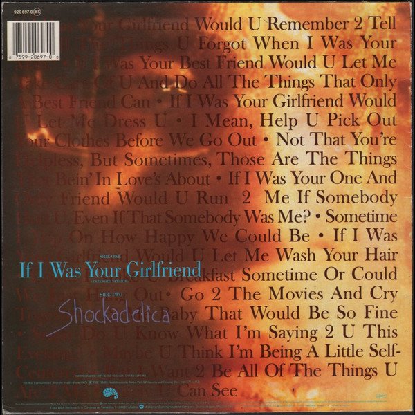 Prince If I Was Your Girlfriend-12, Vinilos, Historia Nuestra