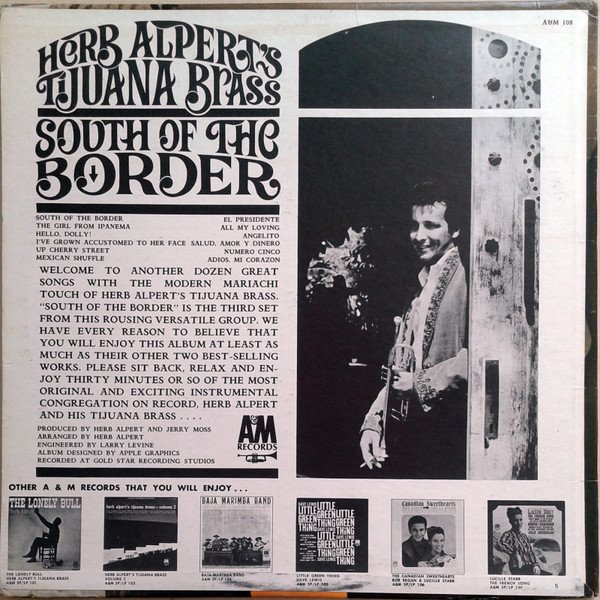 Herb Alpert's Tijuana Brass* South Of The Border-LP, Vinilos, Historia Nuestra