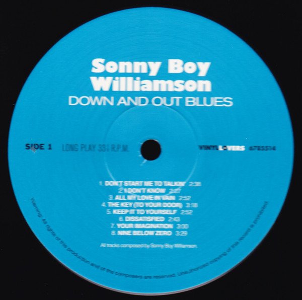 Sonny Boy Williamson Down And Out Blues-LP, Vinilos, Historia Nuestra