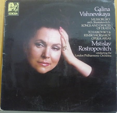 Galina Vishnevskaya / Mussorgsky* , Orch. Shostakovich* / Tchaikovsky* & Rimsky-Korsakov* - Mstislav Rostropovich Conducting  London Philharmonic Orchestra Songs And Dances Of Death / Opera Arias -LP, Vinilos, Historia Nuestra