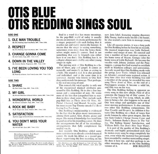 Otis Redding, Otis Blue  Otis Redding Sings Soul-CD, CDs, Historia Nuestra