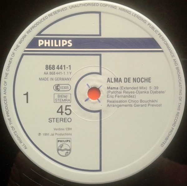 Alma De Noche Featuring Djanka Diabate, Mama-12 inch, Vinilos, Historia Nuestra