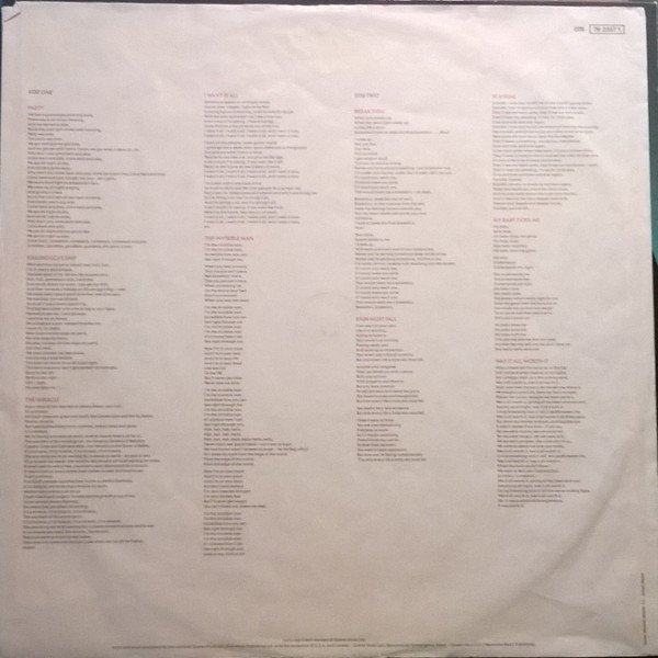 Queen The Miracle-LP, Vinilos, Historia Nuestra