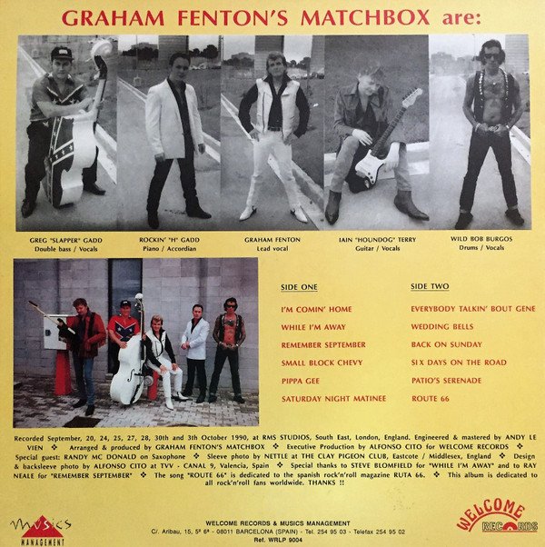 Graham Fenton's Matchbox I'm Coming Home-LP, Vinilos, Historia Nuestra