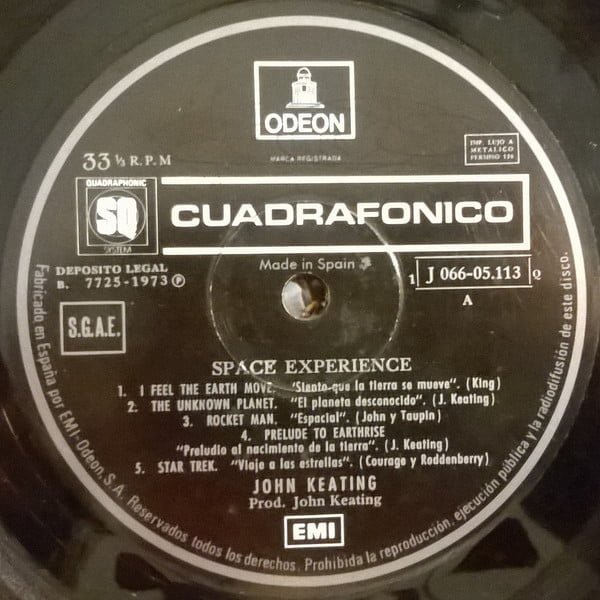 John Keating Space Experience-LP, Vinilos, Historia Nuestra