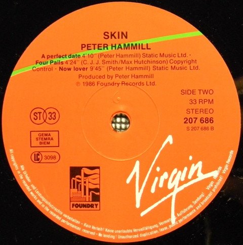 Peter Hammill Skin-LP, Vinilos, Historia Nuestra