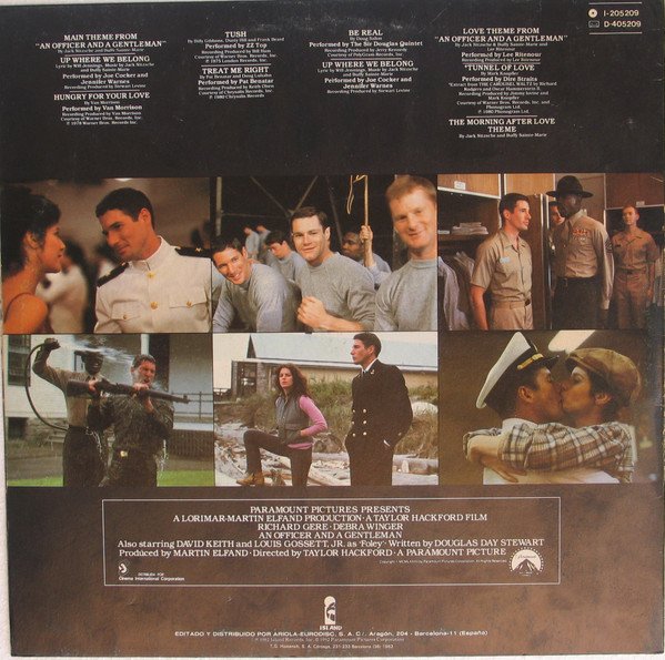 Various An Officer And A Gentleman = Oficial Y Caballero (Banda Sonora Original De La Película)-LP, Vinilos, Historia Nuestra