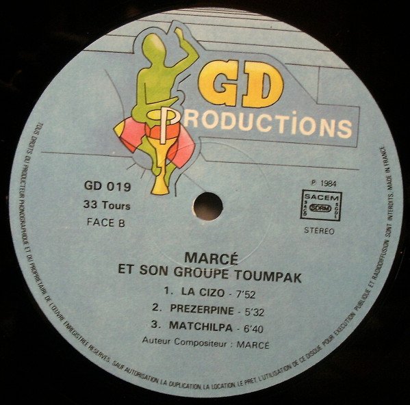 Marcé Et Son Groupe Toumpak-LP, Vinilos, Historia Nuestra