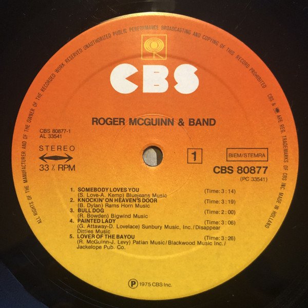 Roger McGuinn & Band Roger McGuinn & Band-LP, Vinilos, Historia Nuestra