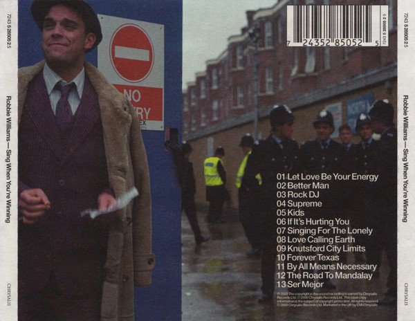 Robbie Williams Sing When You're Winning-CD, CDs, Historia Nuestra