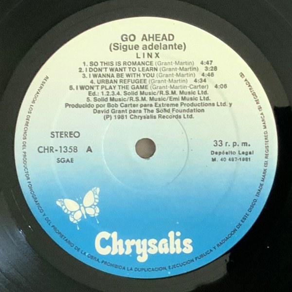 Linx, Go Ahead (Sigue Adelante)-LP, Vinilos, Historia Nuestra