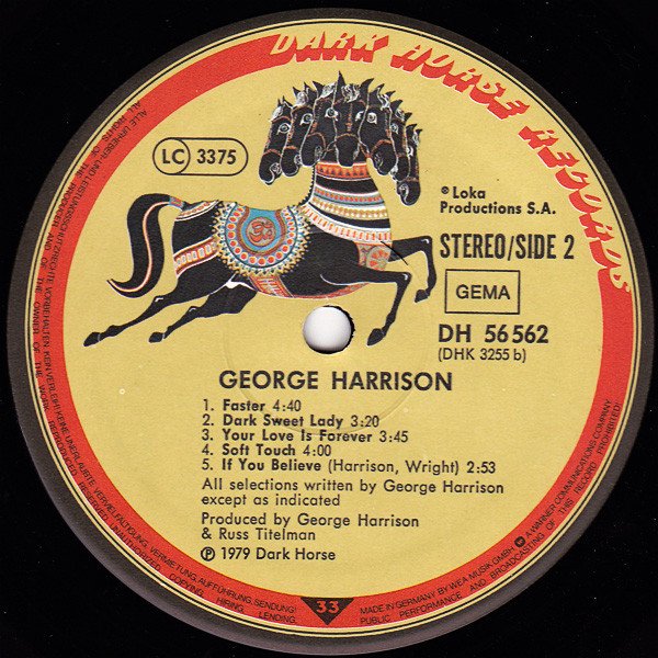 George Harrison George Harrison-LP, Vinilos, Historia Nuestra