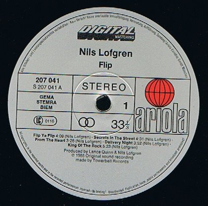 Nils Lofgren, Flip-LP, Vinilos, Historia Nuestra