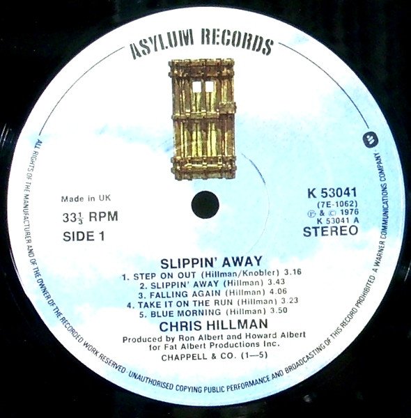 Chris Hillman, Slippin' Away-LP, Vinilos, Historia Nuestra