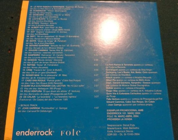 Various, Premis Enderrock 2004-CD, CDs, Historia Nuestra