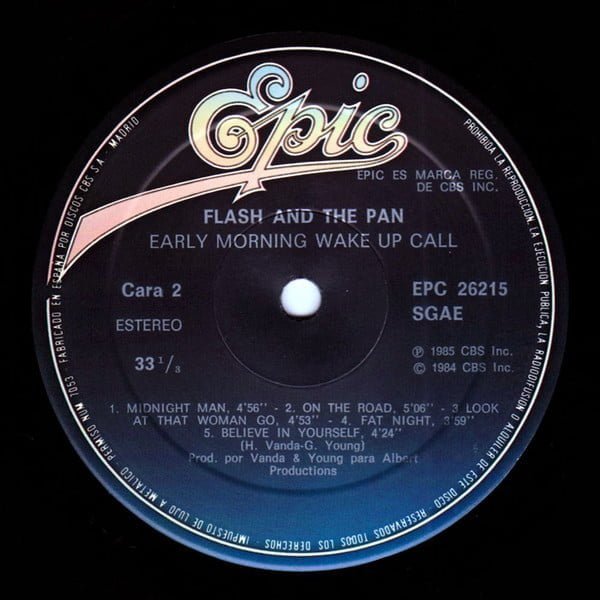 Flash And The Pan* Early Morning Wake Up Call-LP, Vinilos, Historia Nuestra