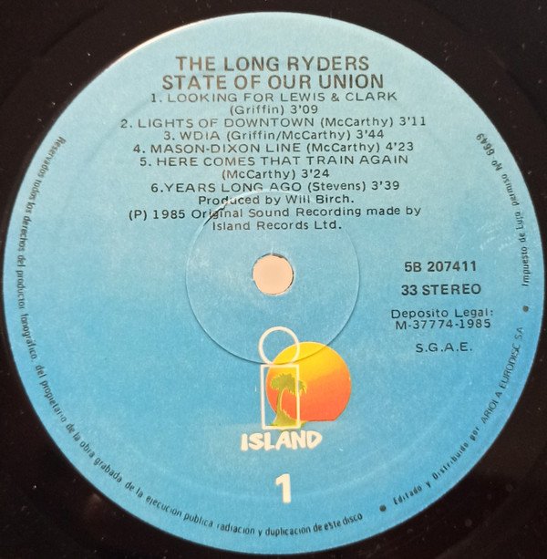 The Long Ryders, State Of Our Union-LP, Vinilos, Historia Nuestra