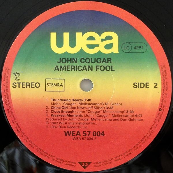 John Cougar* American Fool-LP, Vinilos, Historia Nuestra