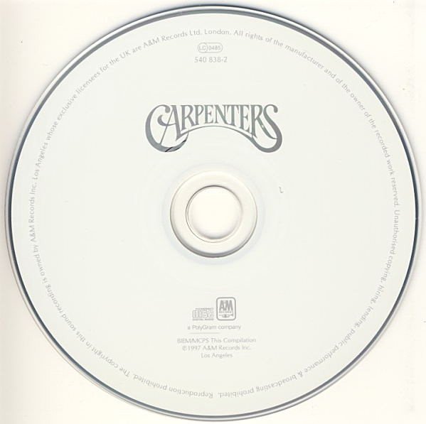 Carpenters, Love Songs-CD, CDs, Historia Nuestra