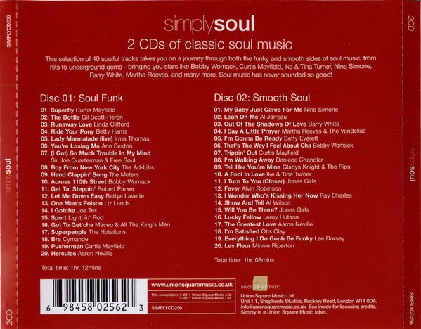Various, Simply Soul-CD, CDs, Historia Nuestra