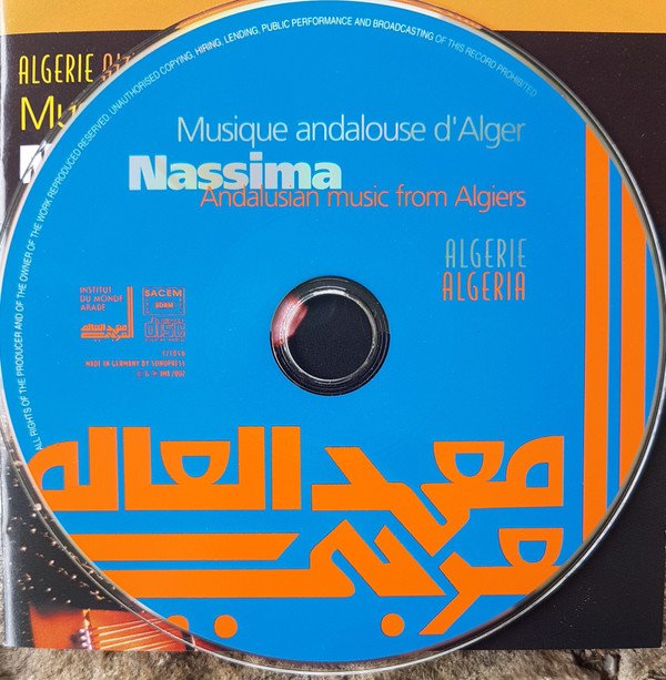 Nassima, Musique Andalouse D'Alger-CD, CDs, Historia Nuestra