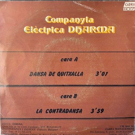 Companyia Elèctrica Dharma Dansa De Quitxalla-7, Vinilos, Historia Nuestra