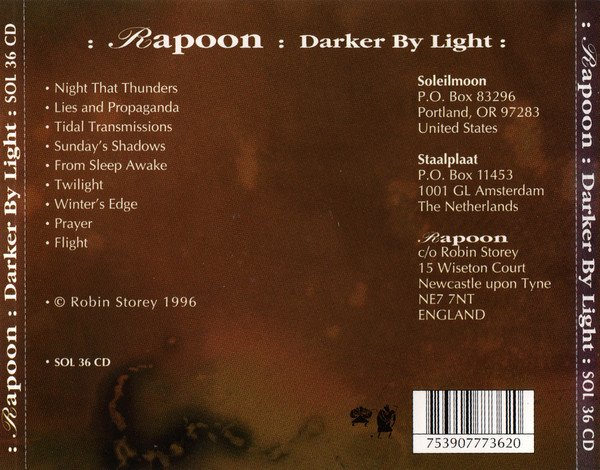 Rapoon Darker By Light-CD, CDs, Historia Nuestra