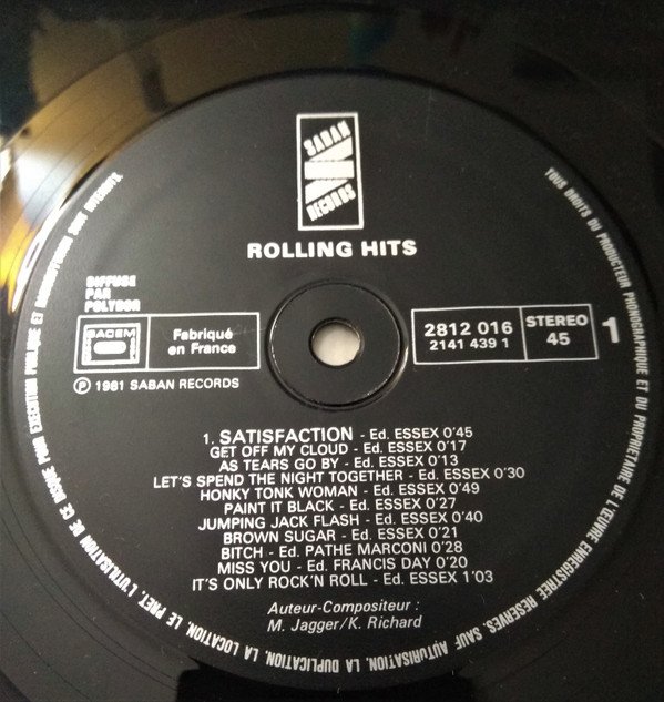 Rolling Hits  Rolling Hits Medley-12, Vinilos, Historia Nuestra