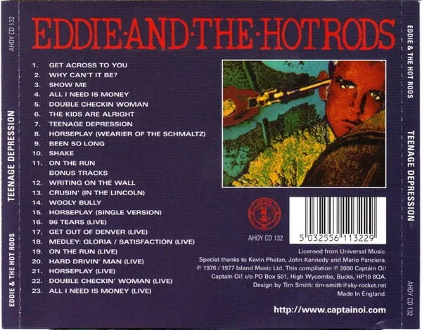 Eddie And The Hot Rods Teenage Depression-CD, CDs, Historia Nuestra