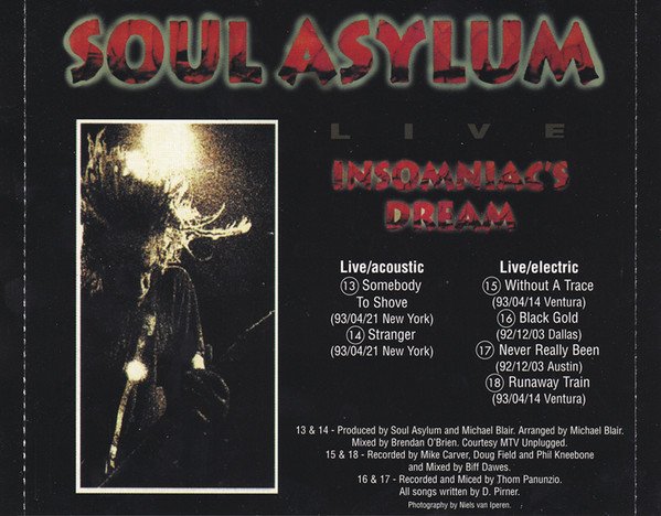 Soul Asylum Grave Dancers Union / Live - Insomniac's Dream-CD, CDs, Historia Nuestra