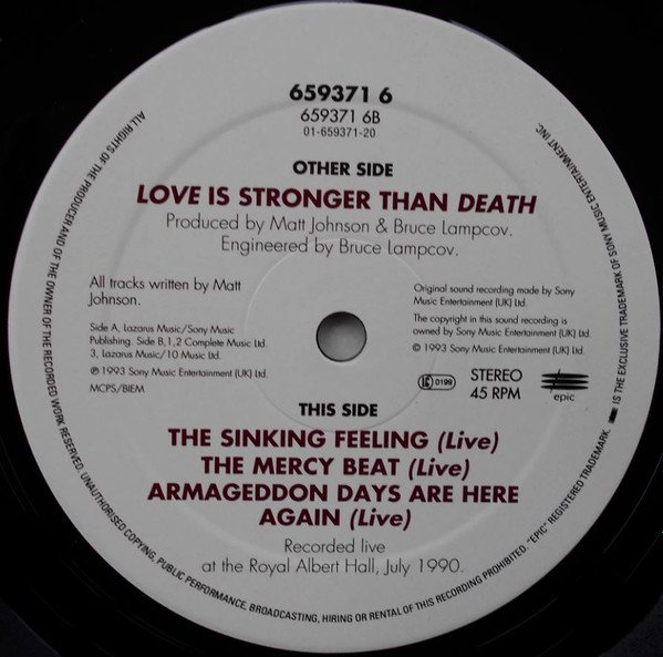 The The Love Is Stronger Than Death-12, Vinilos, Historia Nuestra