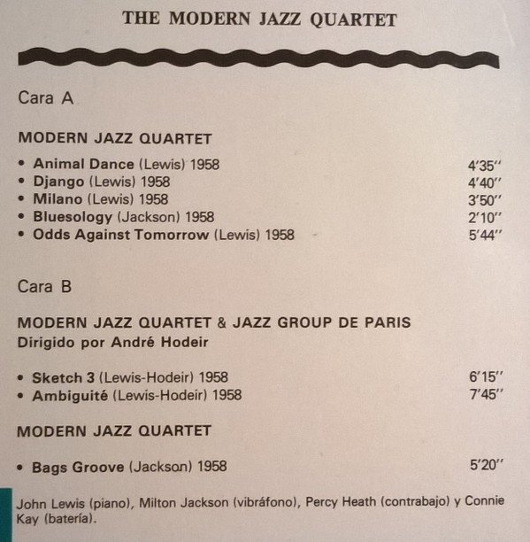 Modern Jazz Quartet, Los Grandes Del Jazz 5-LP, Vinilos, Historia Nuestra