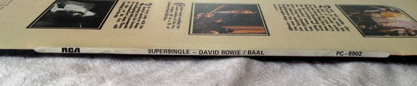David Bowie, David Bowie In Bertolt Brecht's Baal-12 inch, Vinilos, Historia Nuestra