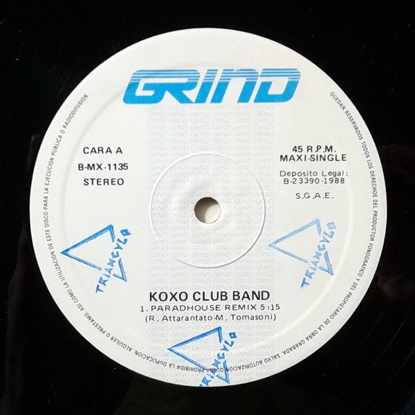 Koxo' Club Band, Paradhouse (Remix)-12 inch, Vinilos, Historia Nuestra