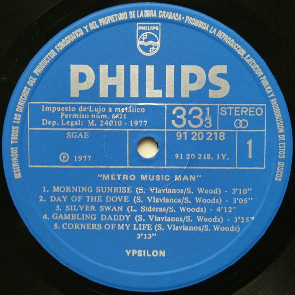 Ypsilon , Metro Music Man-LP, Vinilos, Historia Nuestra