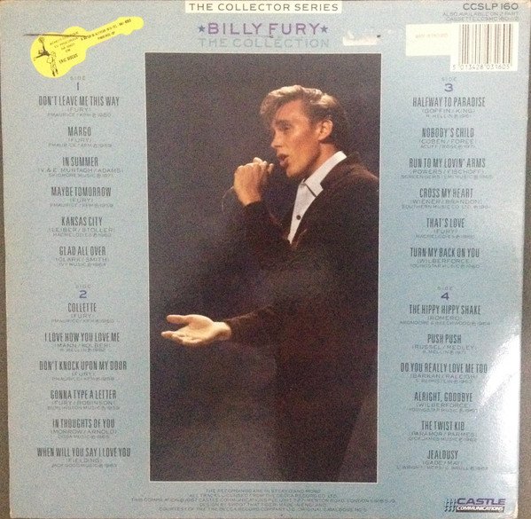 Billy Fury, The Collection-LP, Vinilos, Historia Nuestra