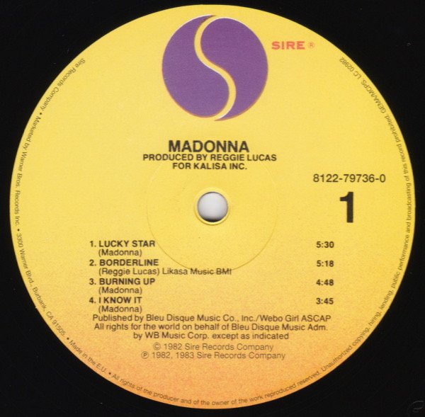 Madonna, Madonna-LP, Vinilos, Historia Nuestra