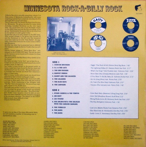 Various, Minnesota Rock-A-Billy-Rock Vol3-LP, Vinilos, Historia Nuestra