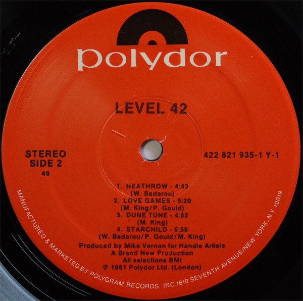 Level 42, Level 42-LP, Vinilos, Historia Nuestra